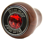 GG Dimmer Knob Rosewood Red Jewel Stainless Plaque Set Screw Mount #95655