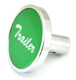 UP Trailer Knob Short Pin Mount for Peterbilt Green Aluminum Sticker #23274