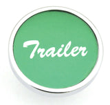 UP Trailer Knob Short Pin Mount for Peterbilt Green Aluminum Sticker #23274
