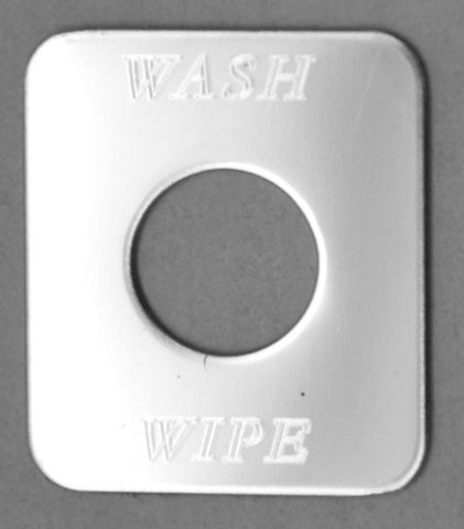 HTS Switch Plate for Freightliner Wiper Washer Stainless Steel Engraved #FL-1016