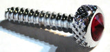 UP Dash Panel Screws for Freightliner Red Jewel Chrome 1 3/16" #23843 Set of 2