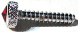 UP Dash Panel Screws for Freightliner Red Jewel Chrome 1 3/16" #23843 Set of 2