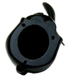 UP Hood Ornament Sitting Pig Matte Black w/ Base Pad 3 Studs 4 1/2" Tall #72047