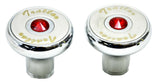 Air Brake Knobs Deluxe Screw-On Tractor/Trailer Red Jewel HTS3543-R, 3544-R