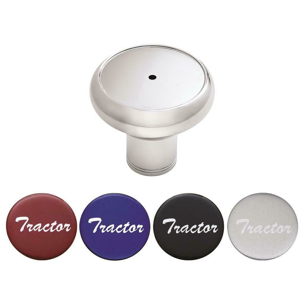 UP Deluxe Air Brake Tractor Knob Screw-on Chrome Body with 4 Stickers #22989