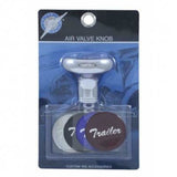 UP Deluxe Air Brake Trailer Knob Screw-on Chrome Body with 4 Stickers #22990