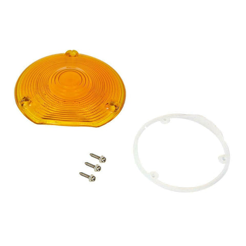 GG Glass Lens Replacement for Combination Light or Back of Cab Amber #84070 Each