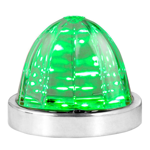 GG LED Light Watermelon 18 Green LEDs/Clear Lens 3.5" Surface Mnt #81949 Each