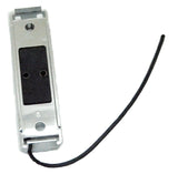 Light mounting base medium rail slim lite rectangular chrome plastic 4x1