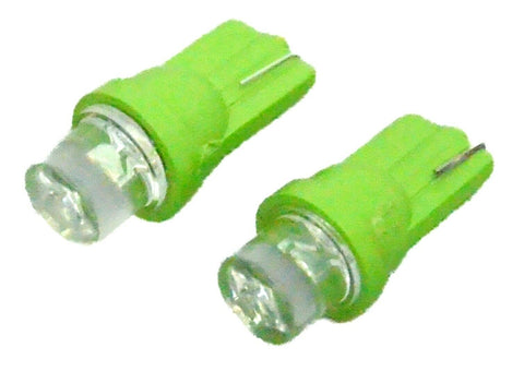 UP LED Bulb No. 194 Tube Style 1 LED Wedge Base Green #38263- 2 Pack