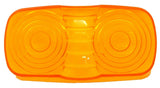 GG Light Lens for Kenworth Double Bubble Tiger Cat Eye Amber Plastic #80211 Pair