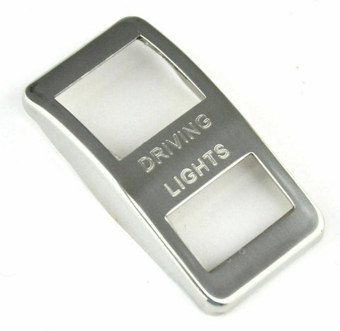 Woody's Rocker Switch Trim for Western Star Driving Light Stainless Etched WS-39