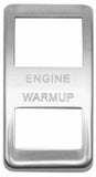 Woody's Rocker Switch Trim for Western Star Engine Warmup Stainless Etched WS-45