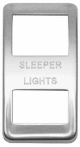 Woody's Rocker Switch Trim for Western Star Sleeper Light Stainless Etched WS-60