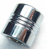 Tire Valve Stem Caps Standard Size Glass Clear Jewel Chrome UP#70058 Pkg of 4