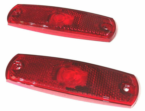 Red Lens for Peterbilt 359 379 Replacement Marker Light Plastic HTS#7734R Pair