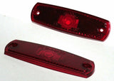 Red Lens for Peterbilt 359 379 Replacement Marker Light Plastic HTS#7734R Pair