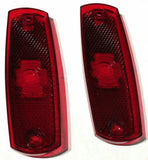Red Lens for Peterbilt 359 379 Replacement Marker Light Plastic HTS#7734R Pair