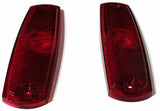 Red Lens for Peterbilt 359 379 Replacement Marker Light Plastic HTS#7734R Pair