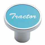 Air Brake Tractor Knob Screw-on Blue Aluminum Sticker Chrome Body UP#23011