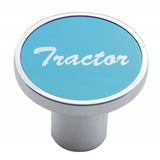 Air Brake Tractor Knob Screw-on Blue Aluminum Sticker Chrome Body UP#23011