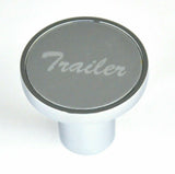 Air Brake Trailer Knob Screw-on Silver Aluminum Sticker Chrome Body UP#23022