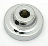 Panel Light Knob Black Aluminum Sticker Chrome Body 1" Sticker 1/4" ID UP#23042
