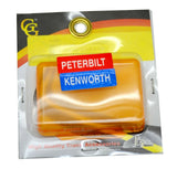 Rectangular Dome Light Lens Amber for 359 Peterbilt Kenworth 2 7/8" L GG#83080