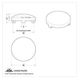 Upholstery Tuck N Roll Button Covers for Freightliner, IHC 3/4" UP#70195-25 Pack