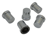 Lug Nut Covers 1 1/2" Push-On Top Hat Tube Plastic 2 1/2" Tall GG#10287 Set of 5