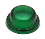Glass Dome Light Lens Green for Peterbilt Top Hat Style 1 9/16" GG#82817 Pair