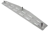 UP Rear Mud Flap Plates/Weights 24" x 4" Louvered Bolt-On Stainless #20211 Pair