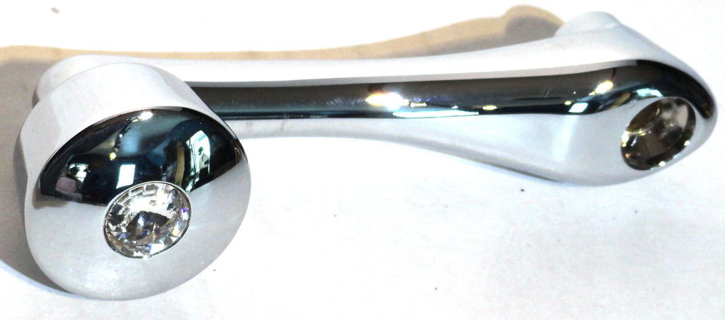 Chrome Die-Cast Window Crank 16-Spline 7/16 OD Adapter - Clear Crystal UP#24017