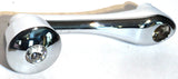 Chrome Die-Cast Window Crank 16-Spline 7/16 OD Adapter - Clear Crystal UP#24017