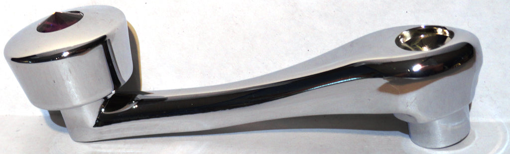 Chrome Die-Cast Window Crank With 3/8 Square Adapter - Purple Crystal UP#24026