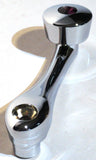 Chrome Die-Cast Window Crank With 3/8 Square Adapter - Purple Crystal UP#24026