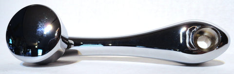 Chrome Die-Cast Window Crank With 3/8 Square Adapter - Plain UP#24028 Each