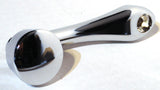 Chrome Die-Cast Window Crank With 3/8 Square Adapter - Plain UP#24028 Each