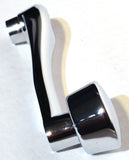 Chrome Die-Cast Window Crank With 3/8 Square Adapter - Plain UP#24028 Each