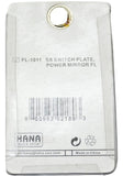 HTS Switch Plate for Freightliner Power Mirror Stainless Steel Engraved #FL-1011