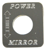 HTS Switch Plate for Freightliner Power Mirror Stainless Steel Engraved #FL-1011