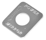 HTS Switch Plate for Freightliner Power Mirror Stainless Steel Engraved #FL-1011