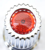 GG Lug Nut Covers 33 mm Push-On Bullet Red Reflector 4" Tall #10364 Set of 20