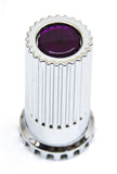 Lug Nut Covers 33mm Push-On Flat Purple Reflector Plastic 4" GG#10363 Set of 20