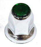 Lug Nut Covers 33mm Push-On Green Reflector Chrome 2" Tall GG#10492 Set of 40