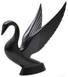 Hood Ornament Swan Bugler Matte Black Power Coated for Flat Hood Pull GG#48009