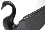 Hood Ornament Swan Bugler Matte Black Power Coated for Flat Hood Pull GG#48009