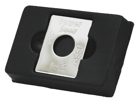GG Switch Plate for Peterbilt Power Door Lock Stainless Steel #68462