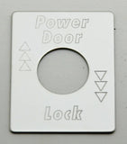 GG Switch Plate for Peterbilt Power Door Lock Stainless Steel #68462