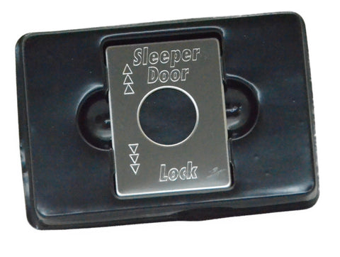 GG Switch Plate for Peterbilt Sleeper Door Lock Stainless Steel #68463